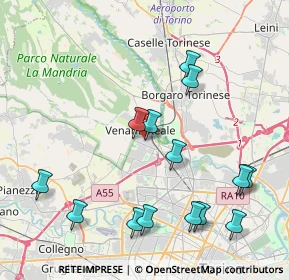 Mappa Via Lelio Silva, 10078 Venaria Reale TO, Italia (4.56071)