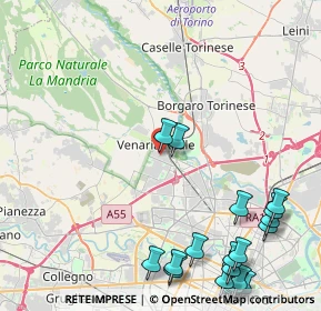 Mappa Via Lelio Silva, 10078 Venaria Reale TO, Italia (6.1785)