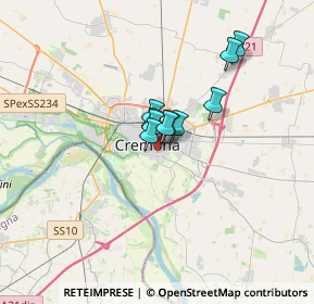 Mappa Via Fabbrica del Vetro Vecchia, 26100 Cremona CR, Italia (2.41091)