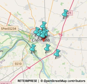 Mappa Via Fabbrica del Vetro Vecchia, 26100 Cremona CR, Italia (1.97636)