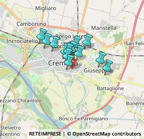 Mappa Via Fabbrica del Vetro Vecchia, 26100 Cremona CR, Italia (1.08)