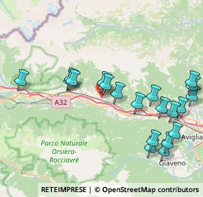 Mappa 10050 San Didero TO, Italia (8.9915)