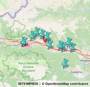 Mappa 10050 San Didero TO, Italia (5.8525)