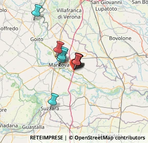 Mappa Strada Francesco Rismondo, 46100 Valdaro MN, Italia (7.29545)