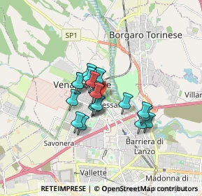 Mappa Via Piave, 10078 Venaria Reale TO, Italia (1.0815)