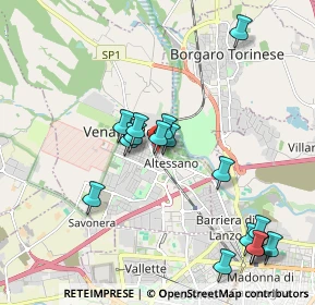 Mappa Via Piave, 10078 Venaria Reale TO, Italia (2.11471)