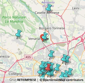 Mappa Via Piave, 10078 Venaria Reale TO, Italia (5.809)