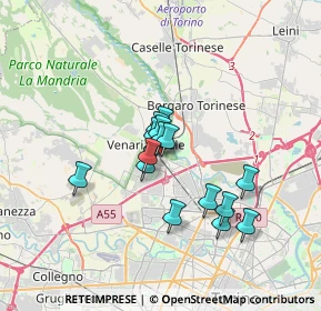 Mappa Via Piave, 10078 Venaria Reale TO, Italia (2.49467)