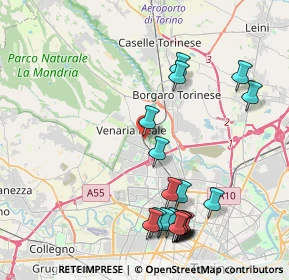 Mappa Via Piave, 10078 Venaria Reale TO, Italia (4.7645)