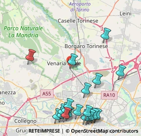 Mappa Via Piave, 10078 Venaria Reale TO, Italia (5.404)
