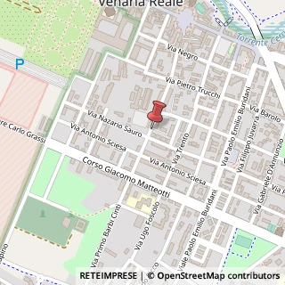 Mappa Via Giuseppe Verdi,  21, 10078 Venaria Reale, Torino (Piemonte)