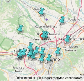 Mappa Via Giuseppe Verdi, 10078 Venaria Reale TO, Italia (7.84526)