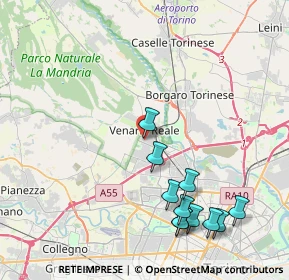 Mappa Via Giuseppe Verdi, 10078 Venaria Reale TO, Italia (4.65545)
