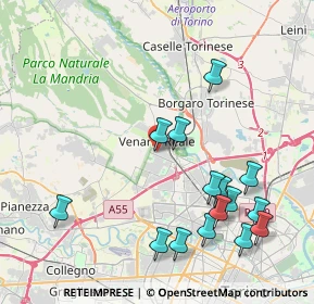 Mappa Via Giuseppe Verdi, 10078 Venaria Reale TO, Italia (4.61467)