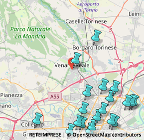 Mappa Via Giuseppe Verdi, 10078 Venaria Reale TO, Italia (6.052)