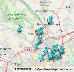 Mappa Via Giuseppe Verdi, 10078 Venaria Reale TO, Italia (4.401)