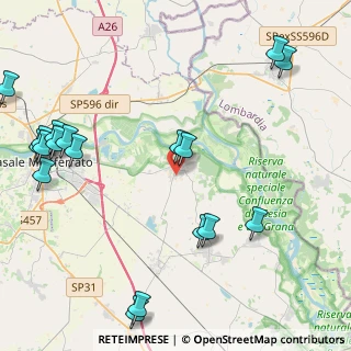 Mappa Via Fratelli Zavattaro Ardizzi, 15040 Frassineto Po AL, Italia (5.72111)