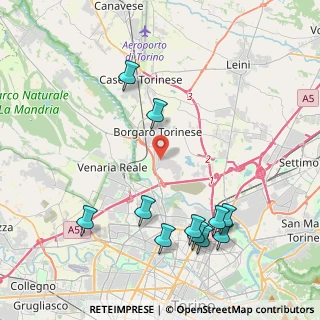 Mappa Via Lombardia, 10071 Borgaro Torinese TO, Italia (4.77909)