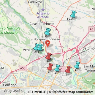 Mappa Via Lombardia, 10071 Borgaro Torinese TO, Italia (3.86636)