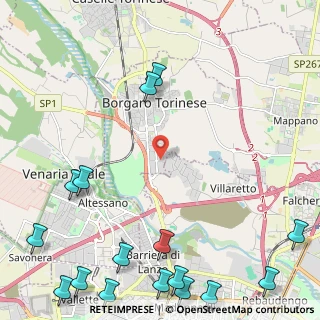 Mappa Via Lombardia, 10071 Borgaro Torinese TO, Italia (3.57063)
