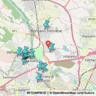 Mappa Via Lombardia, 10071 Borgaro Torinese TO, Italia (2.25615)