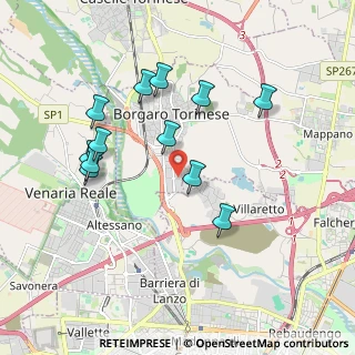 Mappa Via Lombardia, 10071 Borgaro Torinese TO, Italia (1.8425)