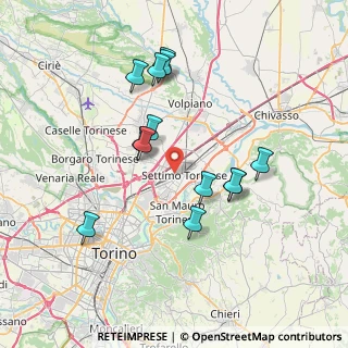 Mappa Via Pian del Re, 10036 Settimo Torinese TO, Italia (6.93231)