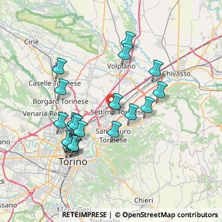 Mappa Via Pian del Re, 10036 Settimo Torinese TO, Italia (7.5585)