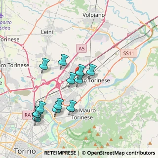 Mappa Via Pian del Re, 10036 Settimo Torinese TO, Italia (3.87231)