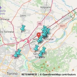 Mappa Via Pian del Re, 10036 Settimo Torinese TO, Italia (2.82)