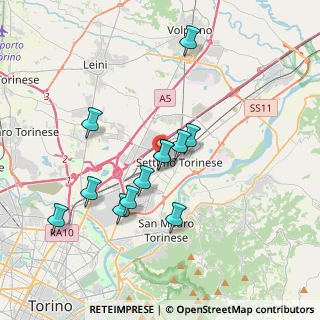 Mappa Via Pian del Re, 10036 Settimo Torinese TO, Italia (3.27833)