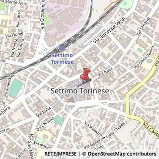 Mappa Via Italia, n.58, 10036 Settimo Torinese, Torino (Piemonte)