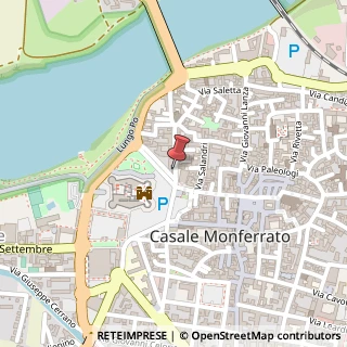 Mappa Piazza Castello, 14, 15033 Casale Monferrato, Alessandria (Piemonte)