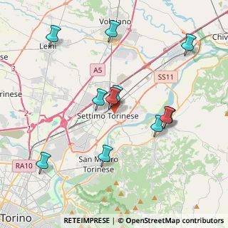 Mappa Via F. Petrarca, 10036 Settimo Torinese TO, Italia (4.04182)