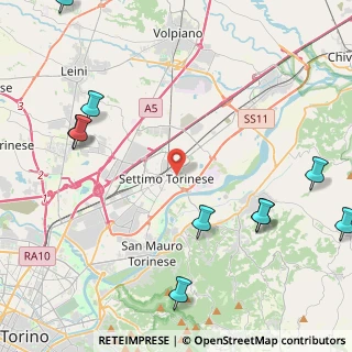 Mappa Via F. Petrarca, 10036 Settimo Torinese TO, Italia (6.79923)