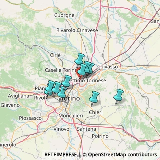 Mappa Edificio A1, 10036 Settimo Torinese TO, Italia (9.93091)
