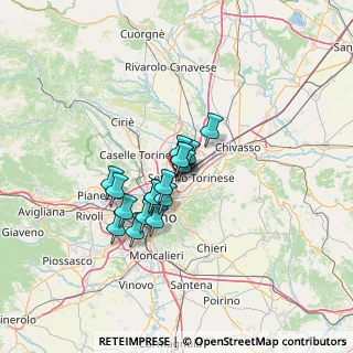 Mappa Edificio A1, 10036 Settimo Torinese TO, Italia (8.85118)
