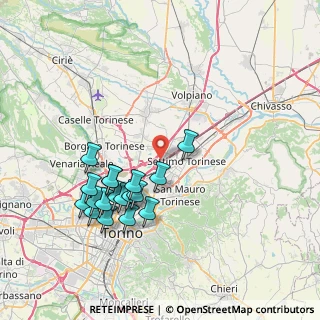 Mappa Edificio A1, 10036 Settimo Torinese TO, Italia (7.65167)