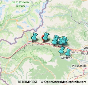 Mappa Via Lavezzi, 10053 Bussoleno TO, Italia (8.77313)