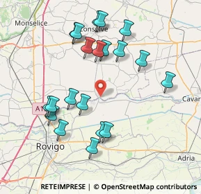 Mappa Via Lungo Adige, 35022 Anguillara Veneta PD, Italia (7.9295)