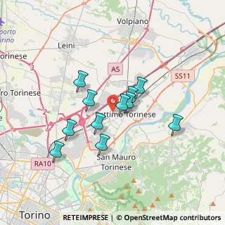 Mappa Via Giuseppe di Vittorio, 10036 Settimo Torinese TO, Italia (2.79364)