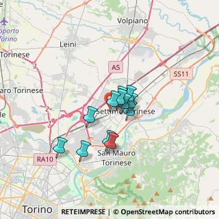 Mappa Via Domenico Savio, 10036 Settimo Torinese TO, Italia (2.20917)