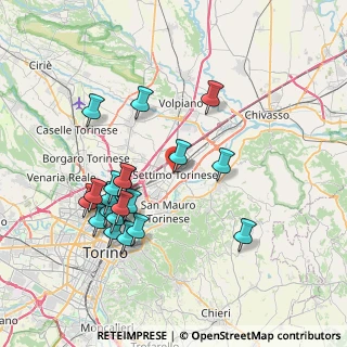 Mappa Via Rosselli, 10036 Settimo Torinese TO, Italia (7.688)