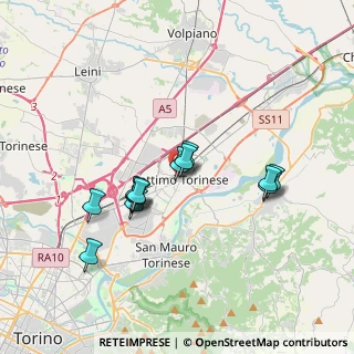 Mappa Via Rosselli, 10036 Settimo Torinese TO, Italia (3.06154)