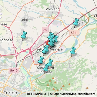 Mappa Via Rosselli, 10036 Settimo Torinese TO, Italia (2.40786)