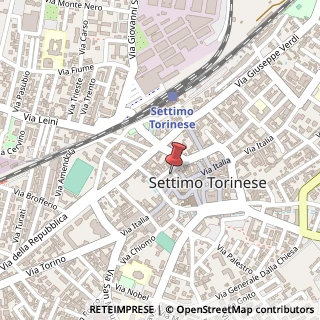 Mappa Via G. Mazzini, 4, 10036 Settimo Torinese, Torino (Piemonte)