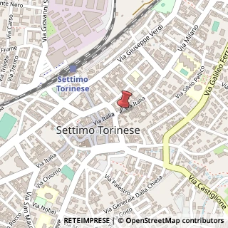 Mappa Via Italia, 72, 10036 Settimo Torinese, Torino (Piemonte)