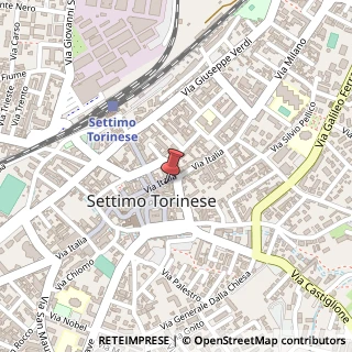 Mappa Via Italia, 62, 10036 Settimo Torinese, Torino (Piemonte)