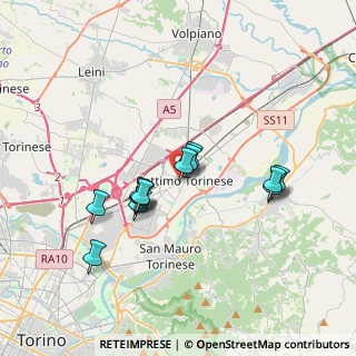 Mappa Via Regina Pacis, 10036 Settimo Torinese TO, Italia (3.05538)
