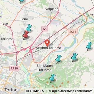 Mappa Via Regina Pacis, 10036 Settimo Torinese TO, Italia (6.78692)
